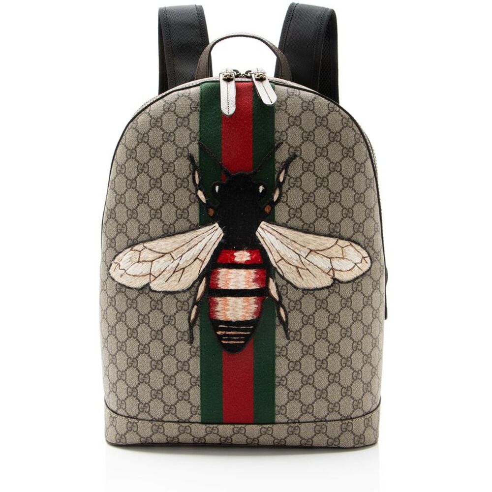 Gucci GG Supreme Animalier Bee Backpack
